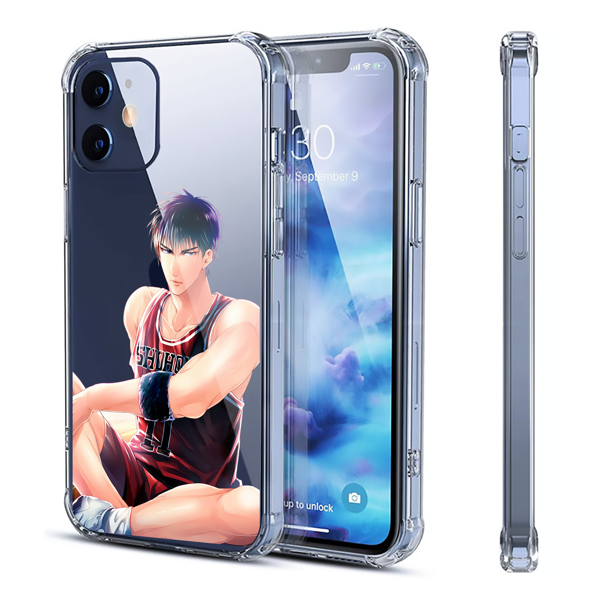 （画像用） SLAM DUNK／スラムダンク 【iPhone 12シリーズ対応】透明スマホケース（クリアソフトケース）